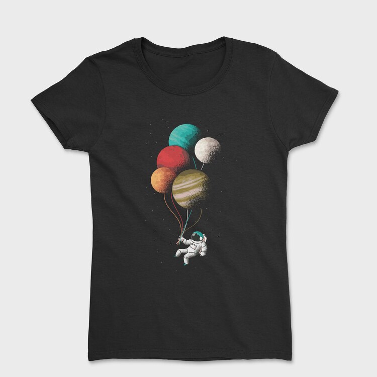 Tricou Femei, Astronaut Balloons