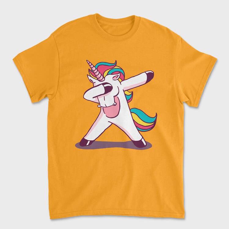 Tricou Barbati (Unisex), Dab Animal Comics Unicorn