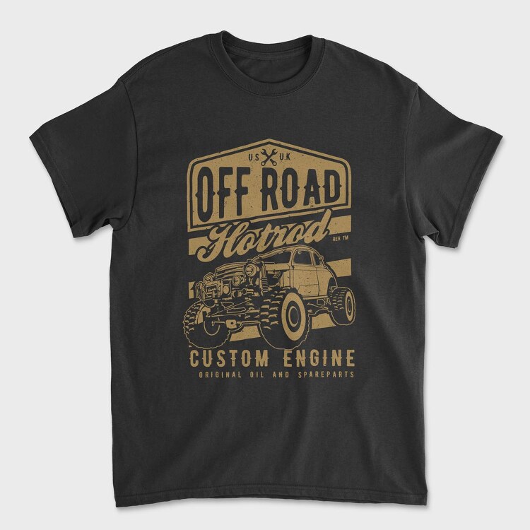 Offroad Hotrod, Tricou Barbati (Unisex)