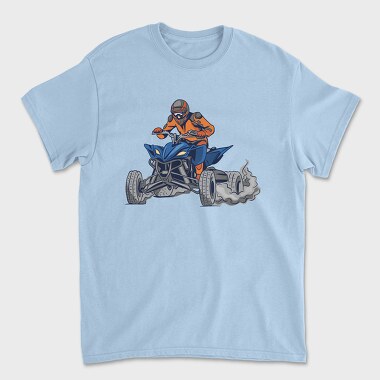 Quad Bike Illustration, Tricou Barbati (Unisex)