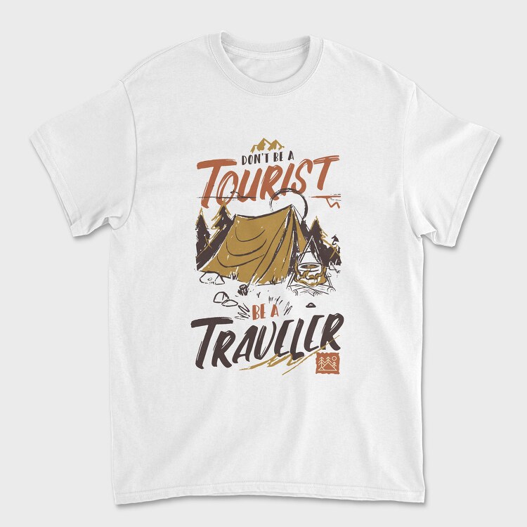 Tourist Traveler, Tricou Barbati (Unisex)