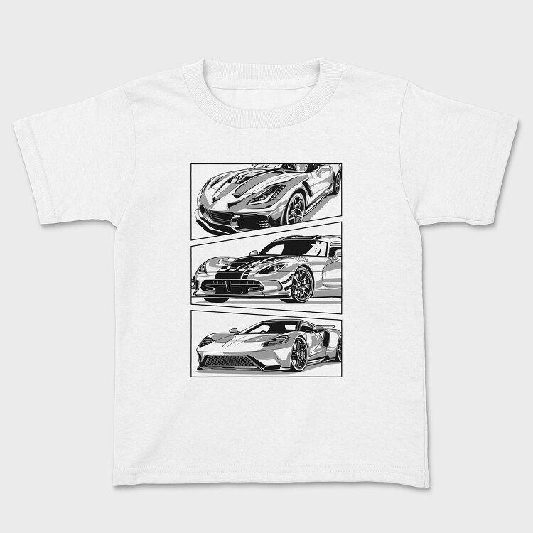 AMERICAN SUPER CAR, Tricou Copii