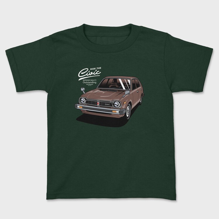 honda civic 1978, Tricou Copii