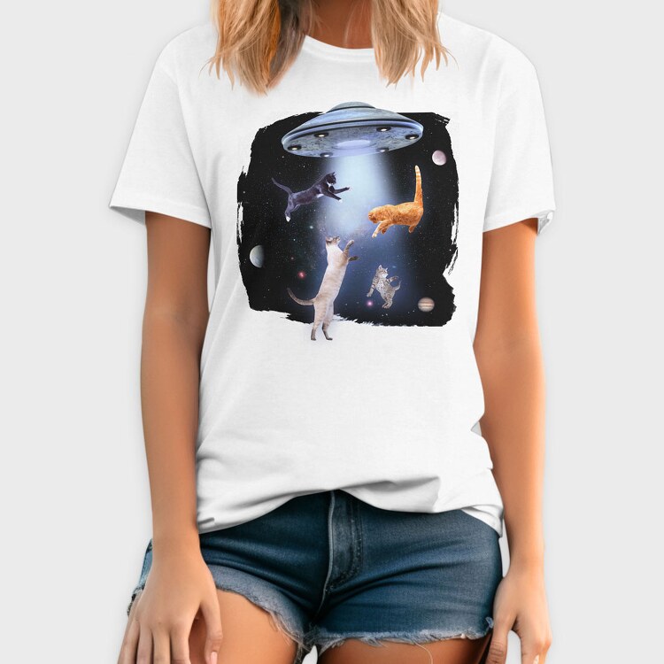 Ufo Cats, Tricou Barbati (Unisex)