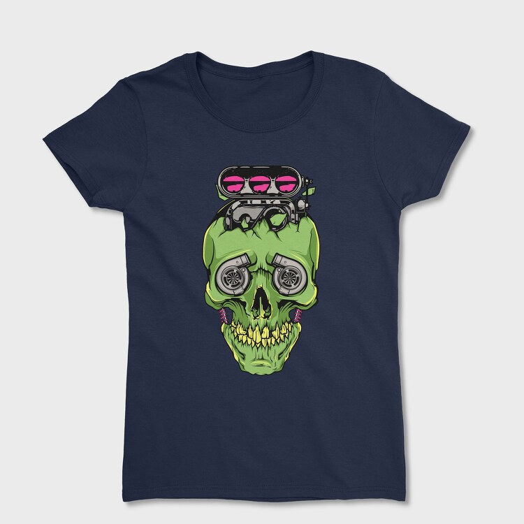 Tricou Femei, Skull Piston 2