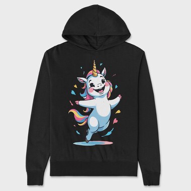 Happy Unicorn, Hanorac Oversize Barbati (Unisex)