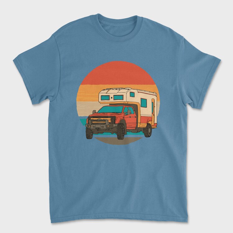 Tricou Barbati (Unisex), Retrosunset Camper