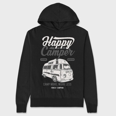 Happy Camper, Hanorac Oversize Barbati (Unisex)