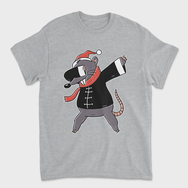 Tricou Barbati (Unisex), Chinese Rat Christmas