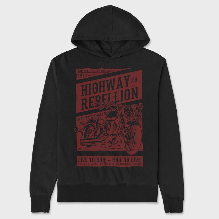 Hanorac Barbati (Unisex), Highway Rebellion