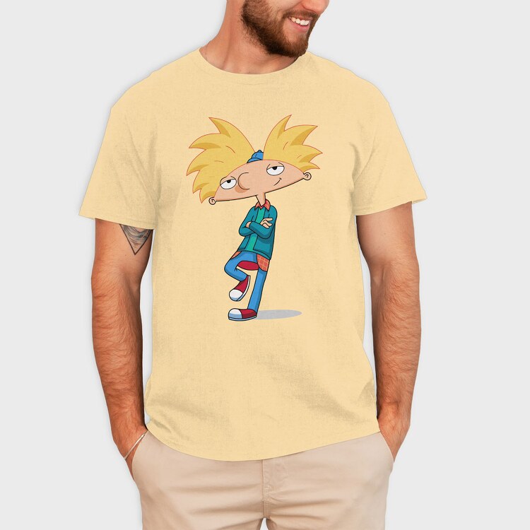 Cartoon Retro Hey Arnold 6, Tricou Barbati (Unisex)