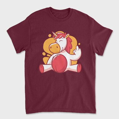 Unicorn Middle Finger, Tricou Barbati (Unisex)