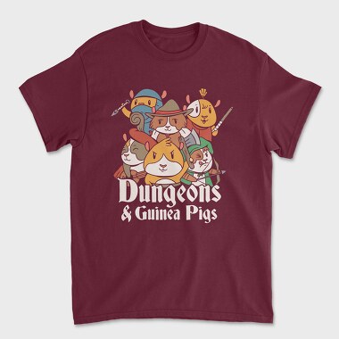 Tricou Barbati (Unisex), Dungeons And Guinea Pigs