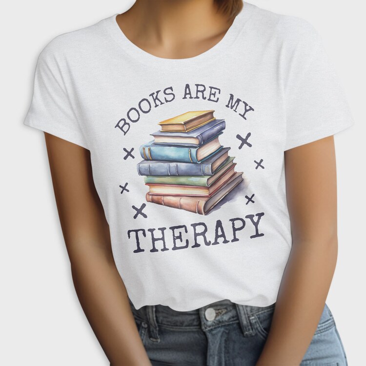 Books Are My Therapy, Tricou Femei