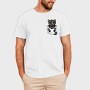 Black Cat in Pocket, Tricou Barbati (Unisex)