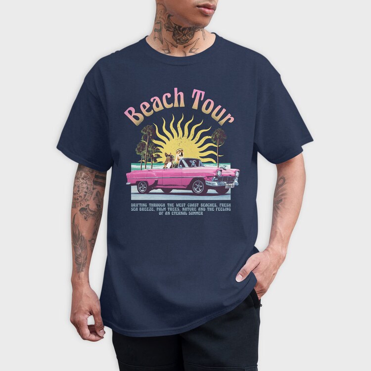 Beach Tour, Tricou Barbati (Unisex)