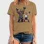 Bear and Man Lifting Weights, Tricou Barbati (Unisex)