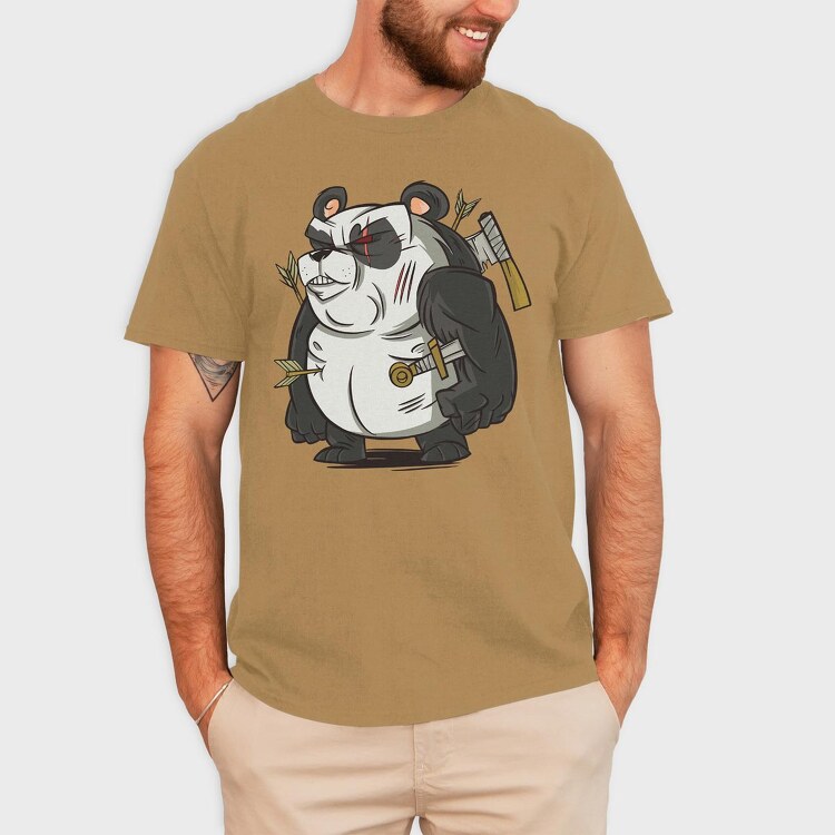 Panda Warrior, Tricou Barbati (Unisex)