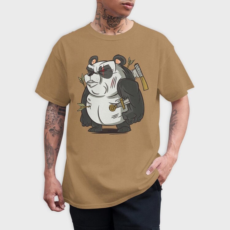 Panda Warrior, Tricou Barbati (Unisex)