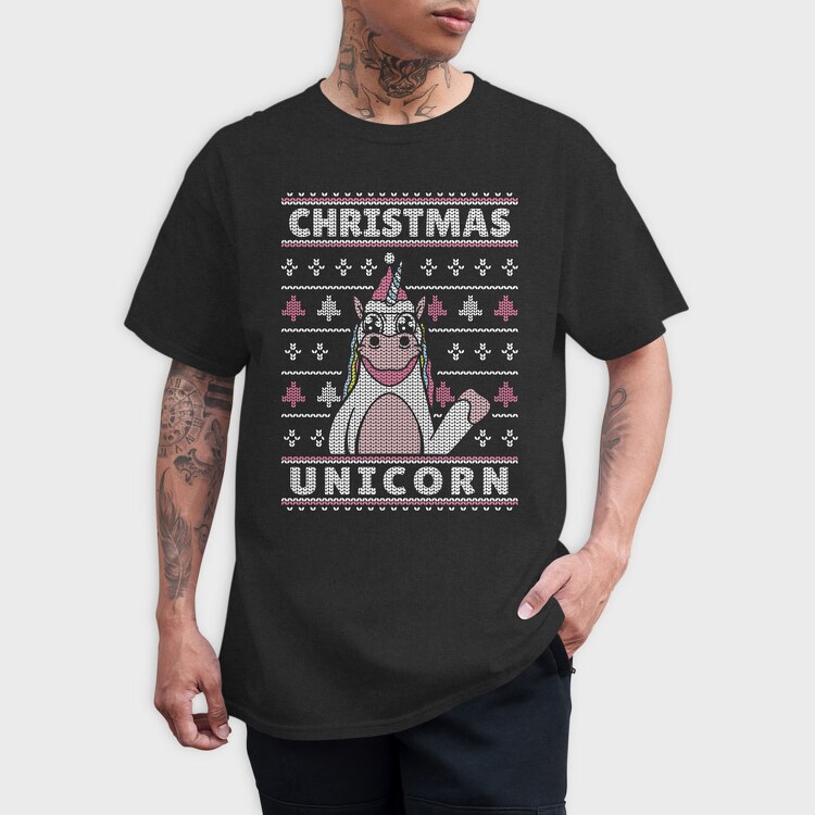 Uglysweatter Unicorn, Tricou Barbati (Unisex)
