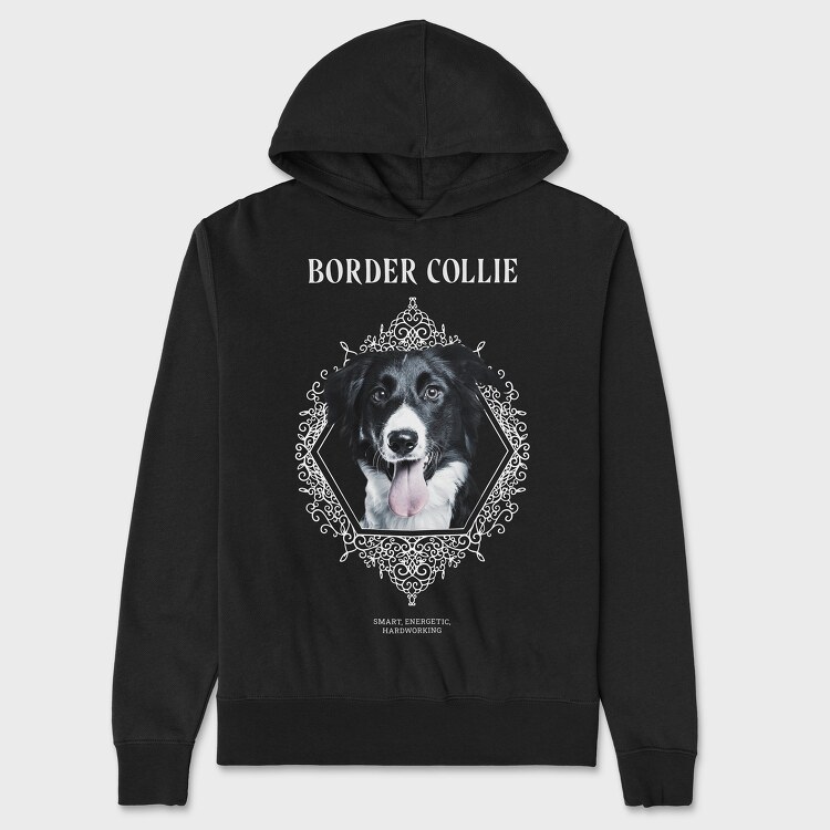 Border Collie, Hanorac Oversize Barbati (Unisex)