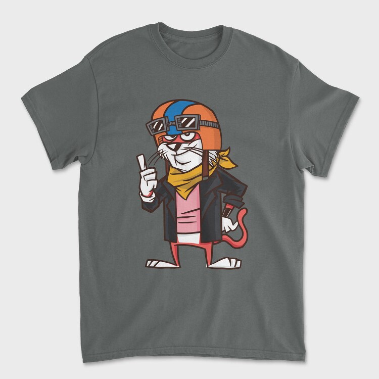 Cat Biker, Tricou Barbati (Unisex)