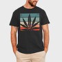 Cannabis Retro Design, Tricou Barbati (Unisex)