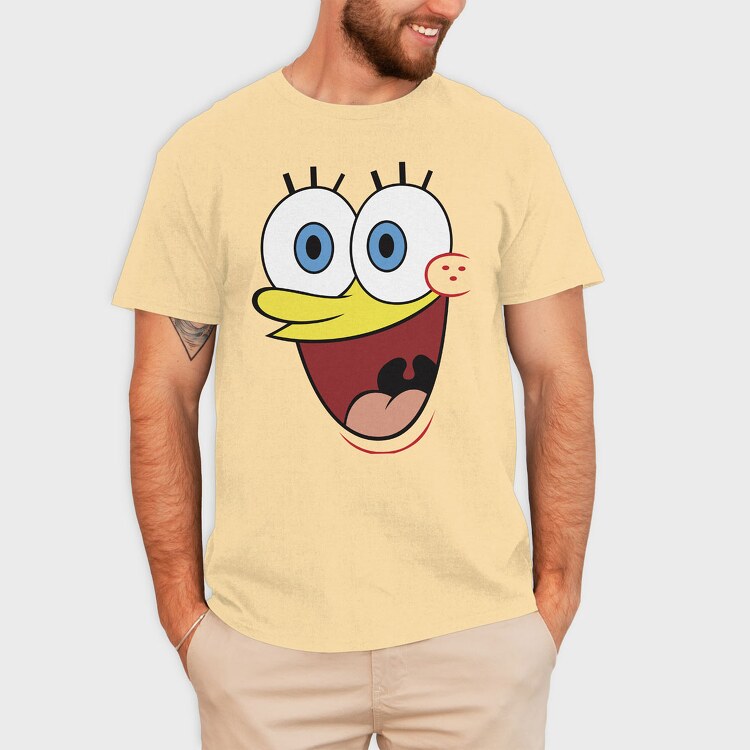 SpongeBob face 16, Tricou Barbati (Unisex)