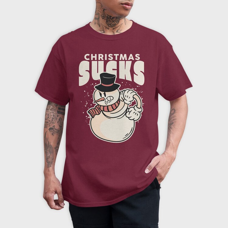 Christmas Sucks Snowman, Tricou Barbati (Unisex)