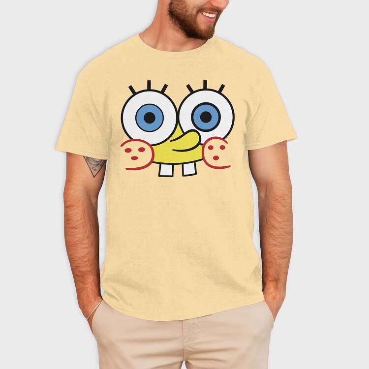 SpongeBob face 17, Tricou Barbati (Unisex)
