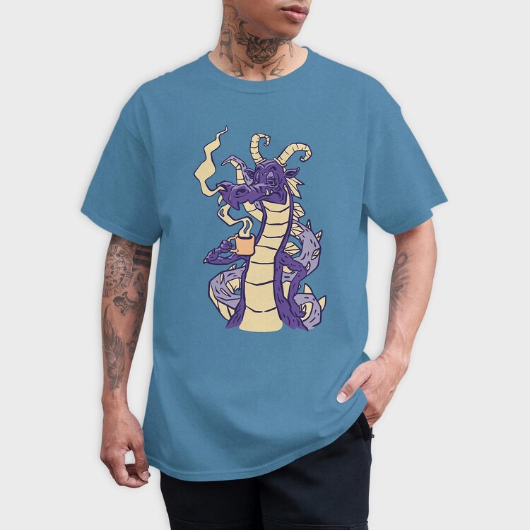 Dragon Coffe, Tricou Barbati (Unisex)