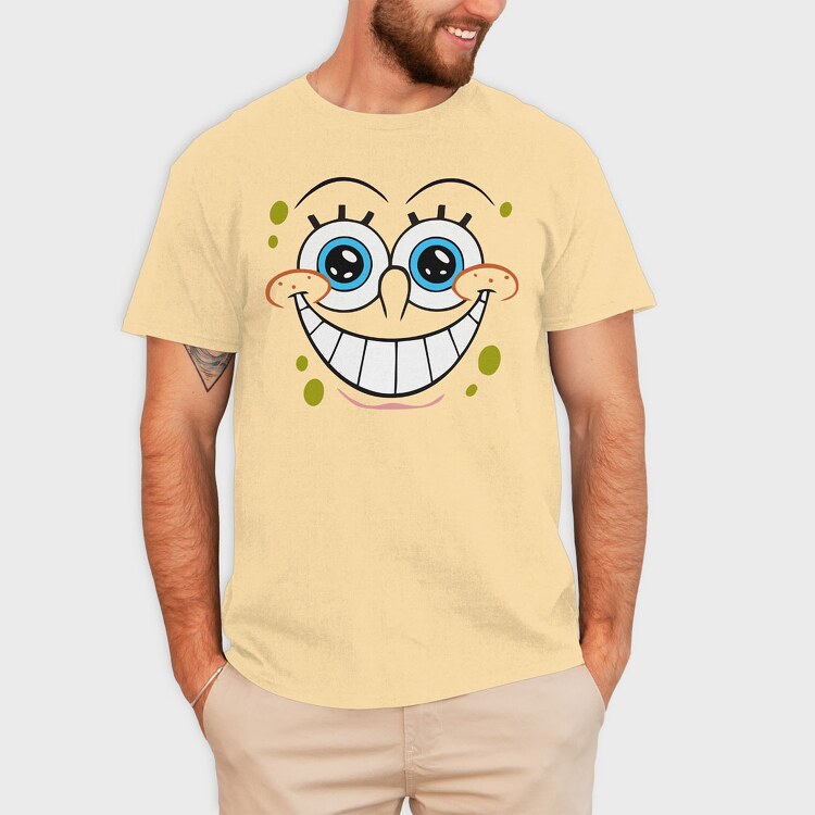 SpongeBob face 18, Tricou Barbati (Unisex)