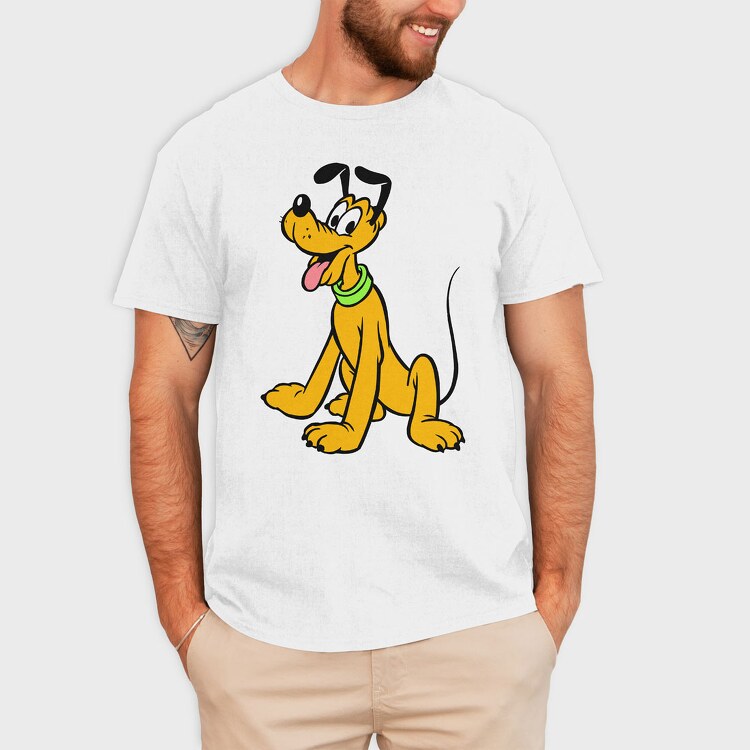 Cartoon Retro Pluto 5, Tricou Barbati (Unisex)