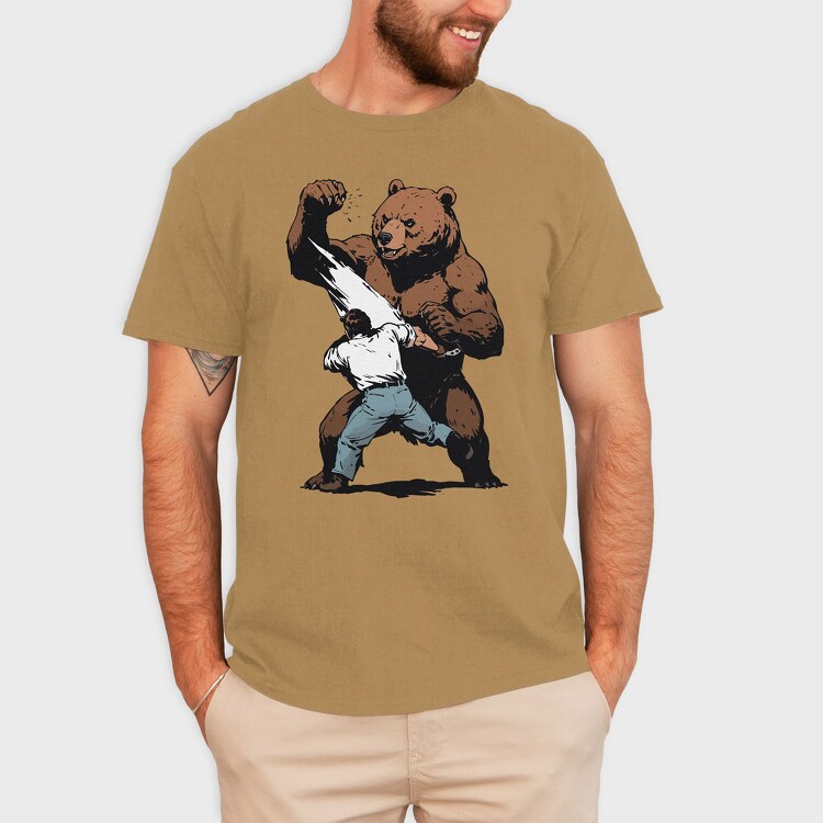 Bear Figth, Tricou Barbati (Unisex)