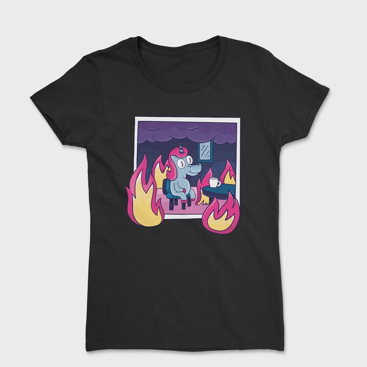 Unicorn in Fire, Tricou Femei