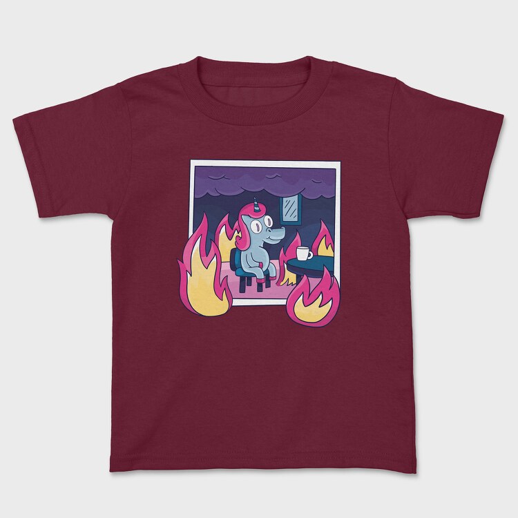 Unicorn in Fire, Tricou Copii