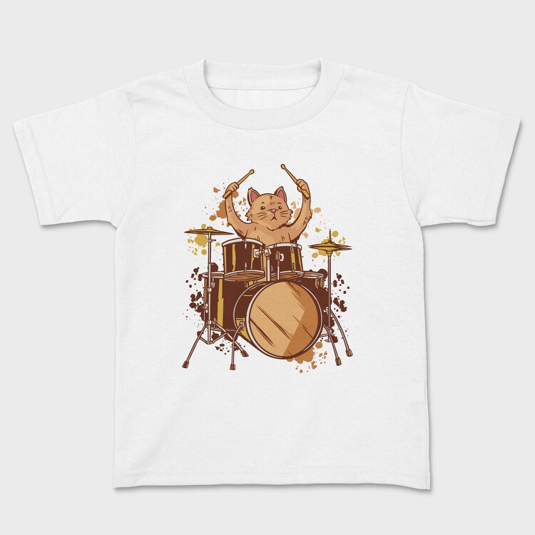 Drummer Cat, Tricou Copii