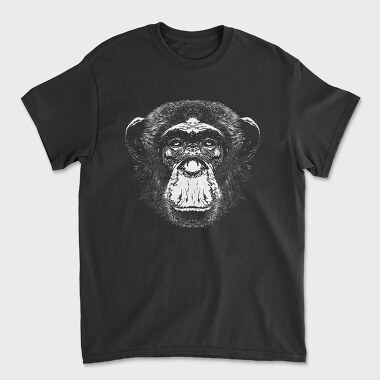 Monochrome Monkey Face, Tricou Barbati (Unisex)