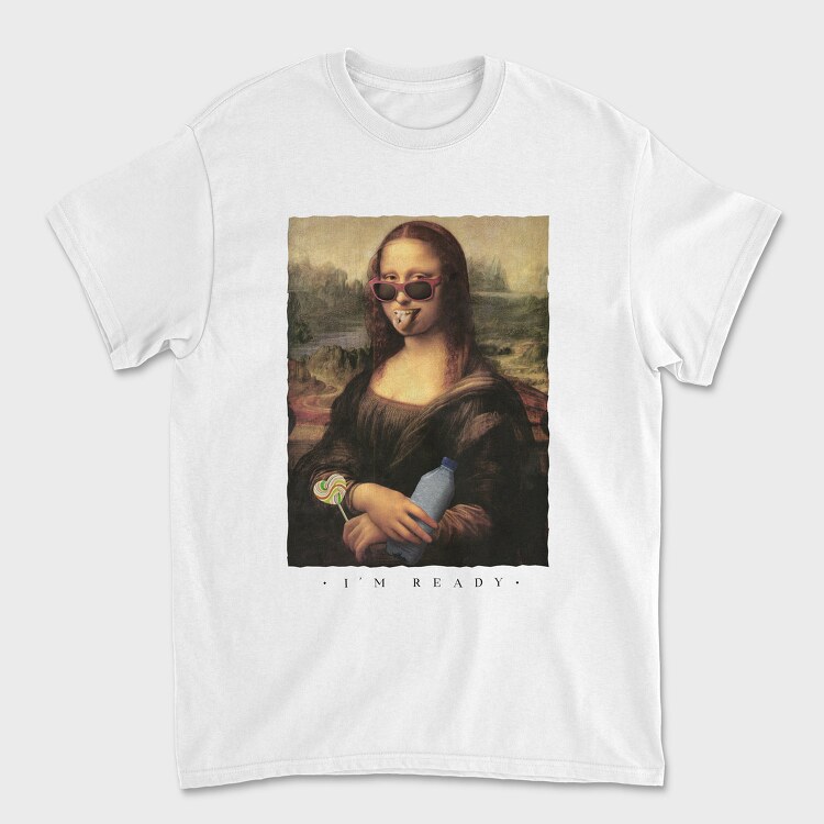 Ready Mona Lisa, Tricou Barbati (Unisex)