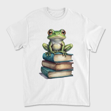 Realistic Frog Books, Tricou Barbati (Unisex)