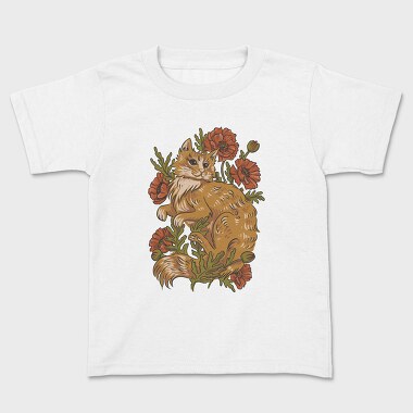 Red Cat Poppies, Tricou Copii