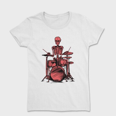 Red Skeleton Drummer, Tricou Femei