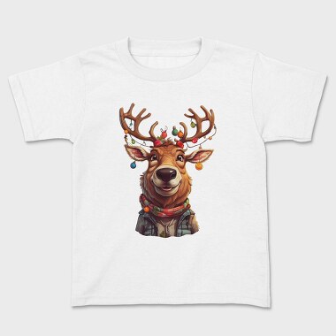 Reindeer Christmas Funny, Tricou Copii