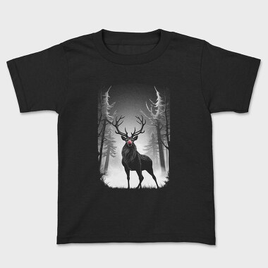 Reindeer Monochochrome Christmas, Tricou Copii