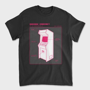 Retro Arcade Cabinet, Tricou Barbati (Unisex)