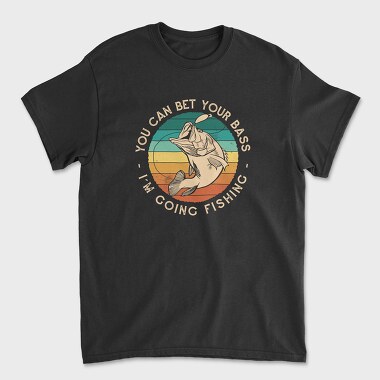 Retro Bass Fishing Quote, Tricou Barbati (Unisex)