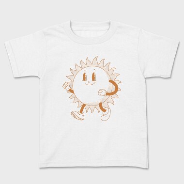 Retro Cartoon Sun, Tricou Copii