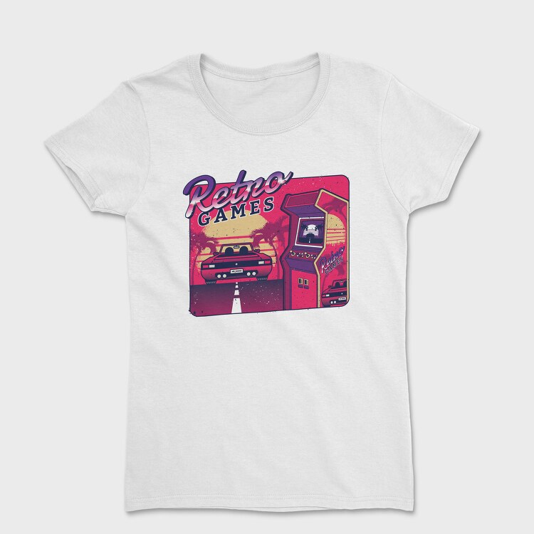 Retro Games Car, Tricou Femei