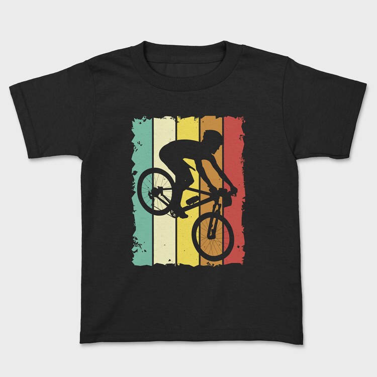 Retro Mountain Biker, Tricou Copii