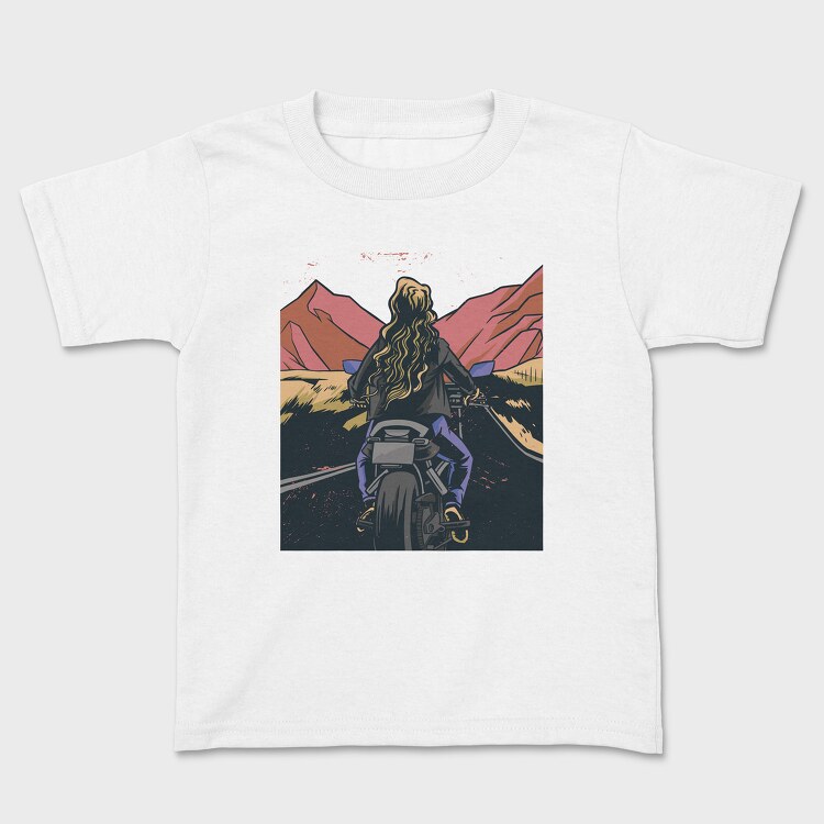 Motorbike Landscape, Tricou Copii